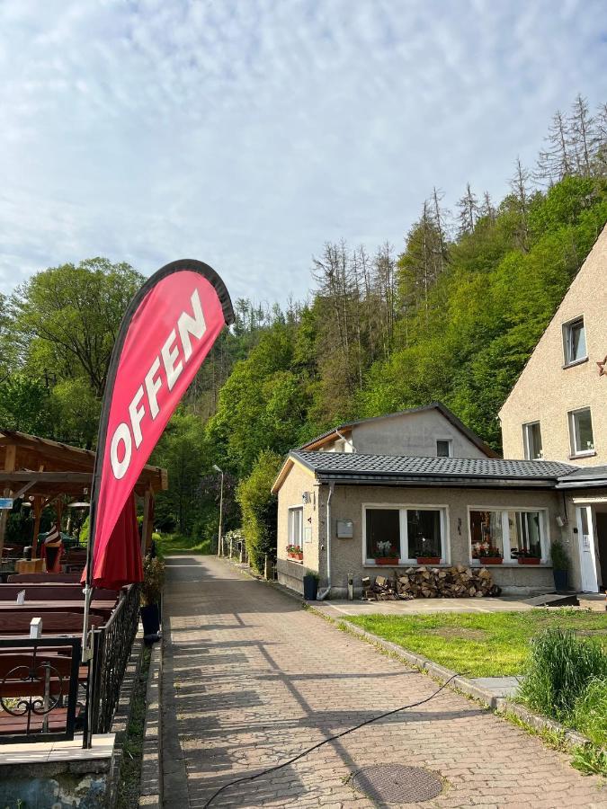 Pension Sternschnuppe, Treseburg Harz, Unmittelbar Am Wasser Thale Esterno foto